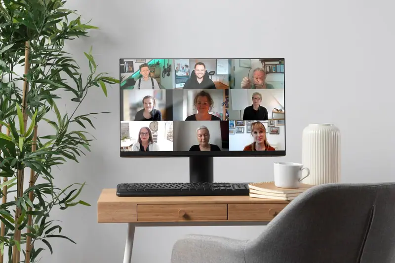 Online-Supervision: Teilnehmende in einer Videokonferenz
