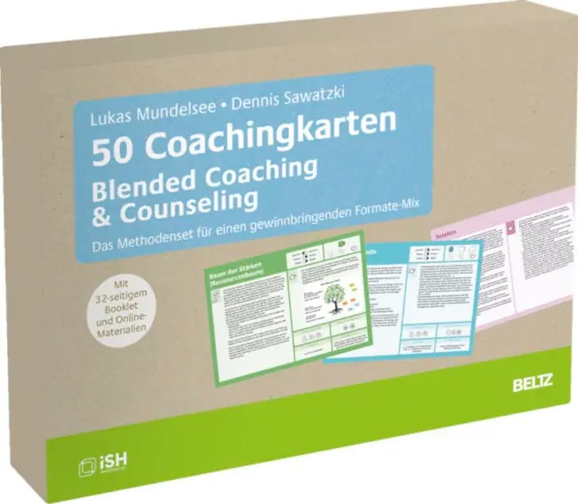 Cover: 50 Coachingkarten Blended Coaching & Counseling